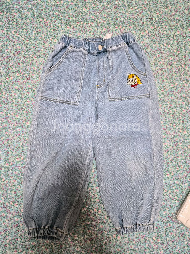 룰라비 뽀글이 니트 130 베베드피노 청바지 120--6