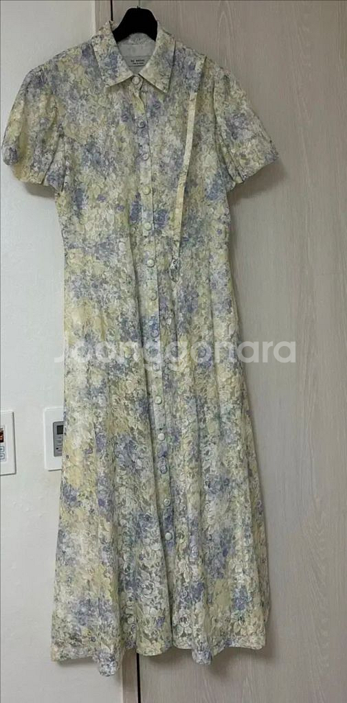 바이씨니 제작 수묵화원피스 노랑 프리 키작녀--1