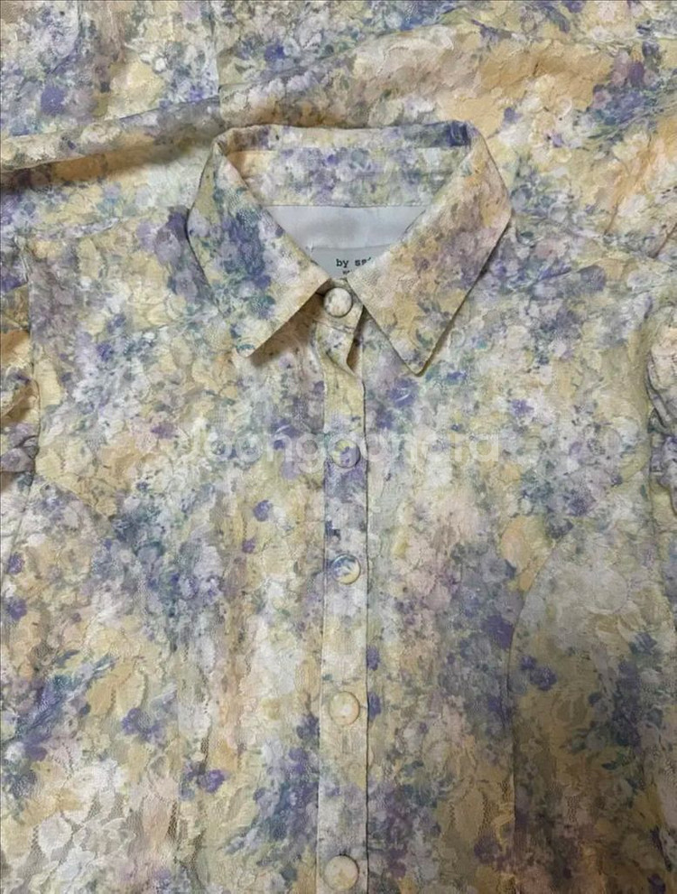 바이씨니 제작 수묵화원피스 노랑 프리 키작녀--3