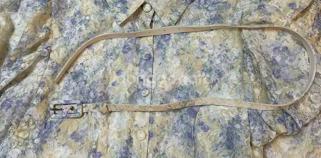 바이씨니 제작 수묵화원피스 노랑 프리 키작녀--4