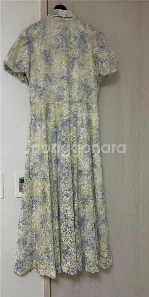 바이씨니 제작 수묵화원피스 노랑 프리 키작녀--2