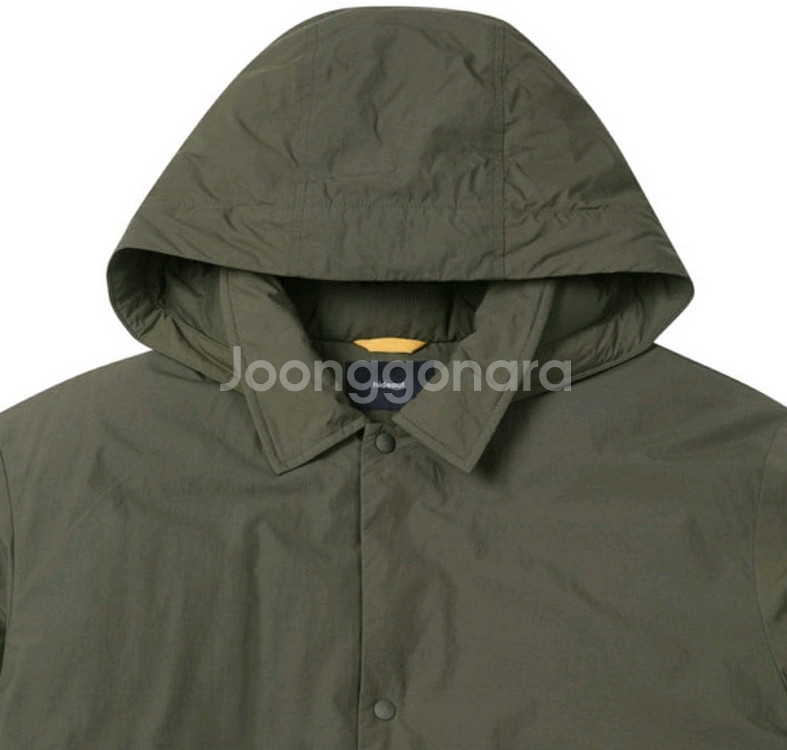코오롱 하이드아웃 덕다운 롱 야상패딩 카키 (XL)--2