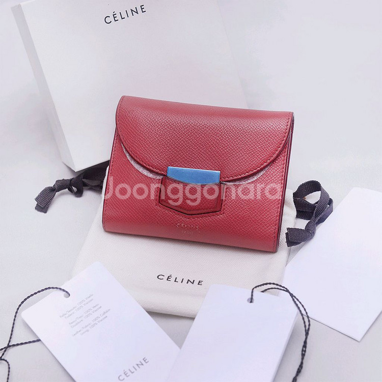 셀린느 트로터 폴드 멀티펑션 컴팩트 반지갑--0