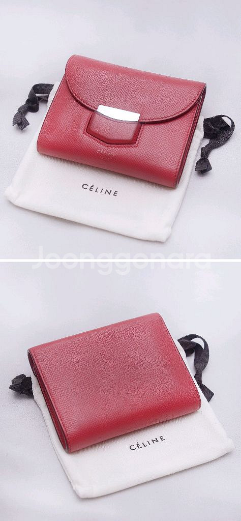 셀린느 트로터 폴드 멀티펑션 컴팩트 반지갑--3