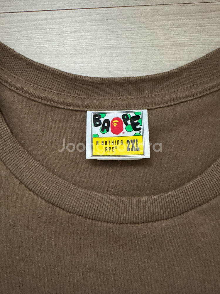 [2XL]베이프 카모 브라운 티셔츠--1