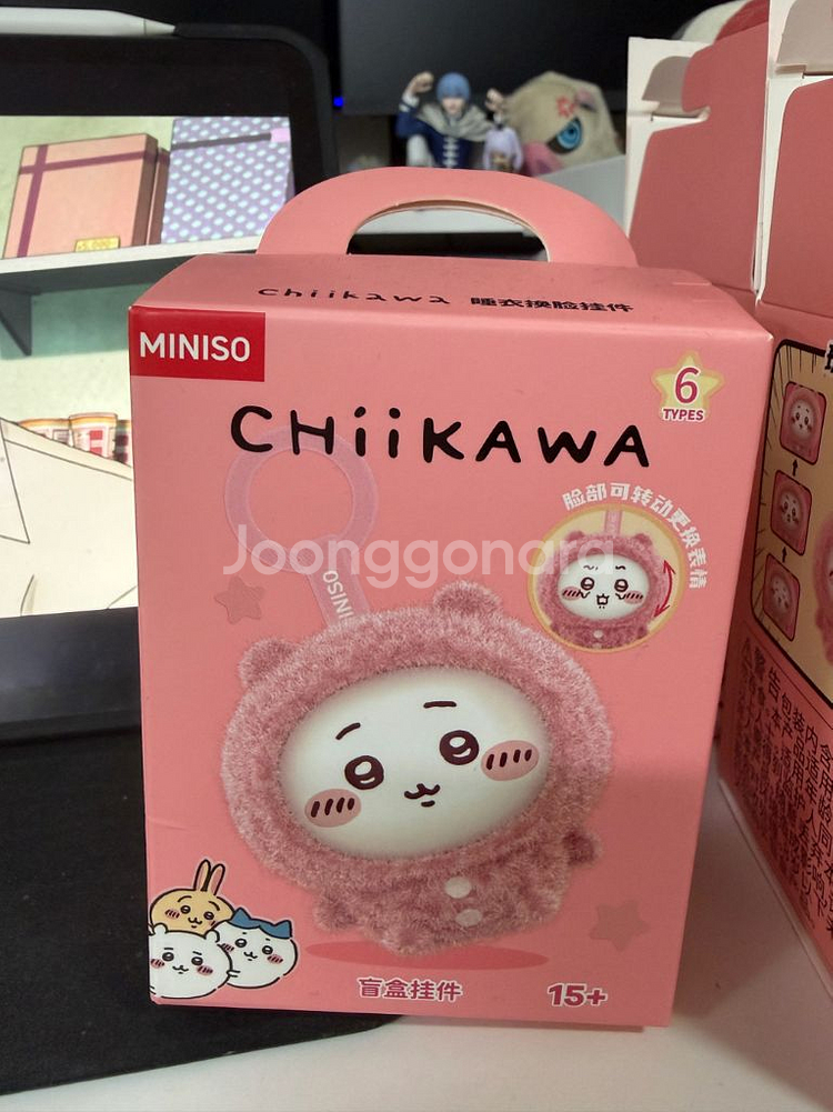 치이카와 먼작귀 미니소 체인지 페이스 키링 랜덤박스--0