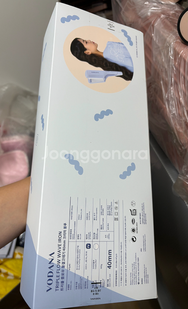 보다나 트리플 물결고데기 40mm 새제품--1