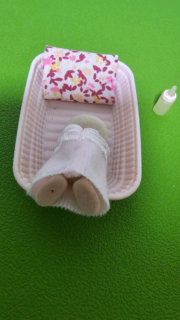 실바니안 크림캣 슬리핑 아기 이미지