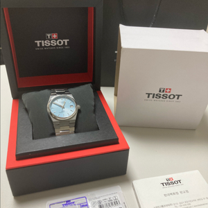 티쏘 PRX 아이스블루 파워매틱 35mm 새상품급