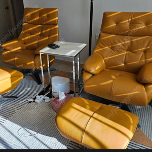 핸슨 프라임 리클라이너 (옐로우/스툴포함)