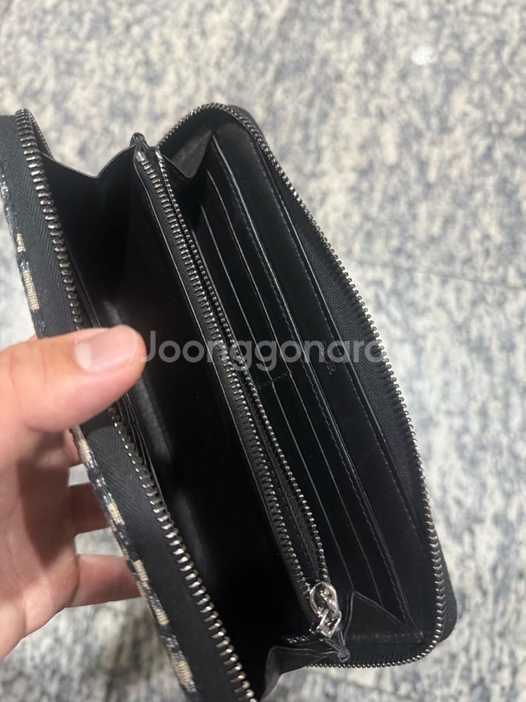 디올 오블리크 지퍼돌이 장지갑--2