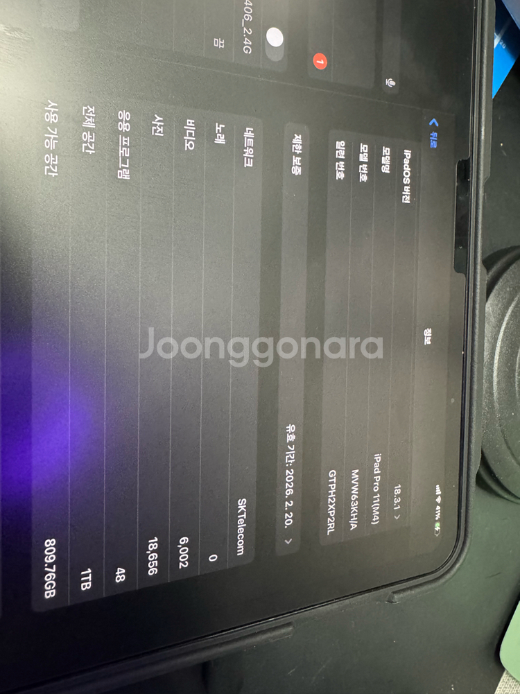 아이패드 프로 11 m4 1tb 판매합니다--3