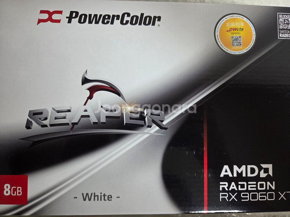 파워칼라 RX 9060 XT Reaper 화이트 8GB--0