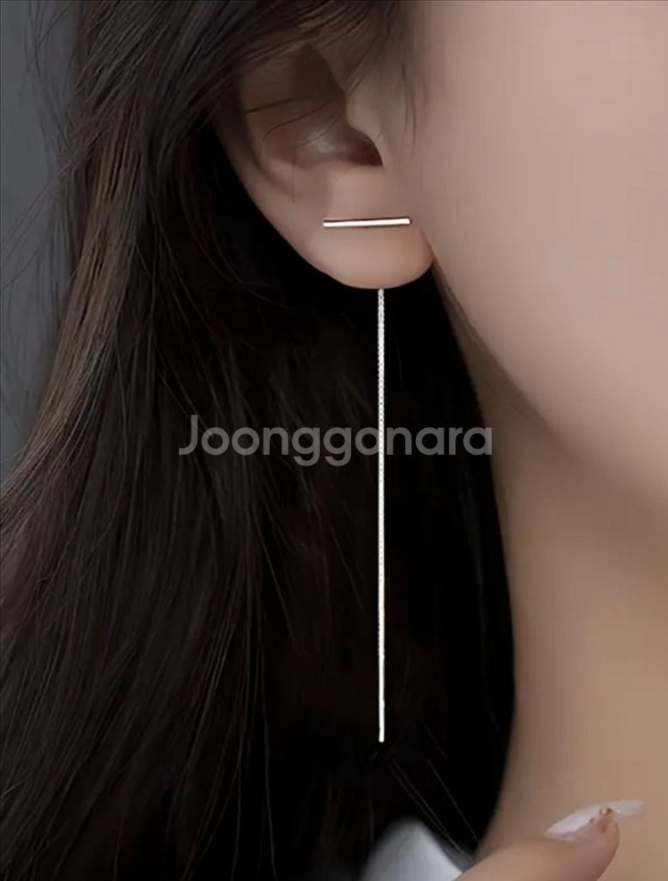 1회 착용 스탠 드롭 귀걸이--0