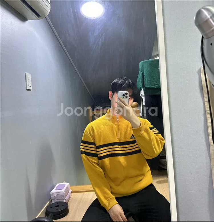 올드스쿨 아디다스 니트 아노락 집업 맨투맨--0