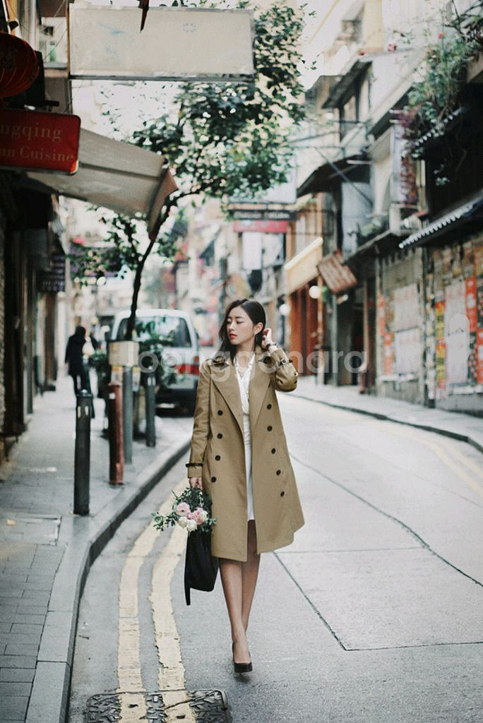 (41->27)밀크코코아 제작 코트, 트렌치코트--3