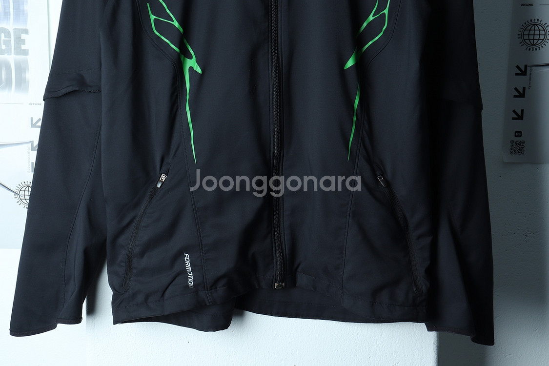 (M-L) 아디다스 집업져지 트랙탑 블랙 올드스쿨--3