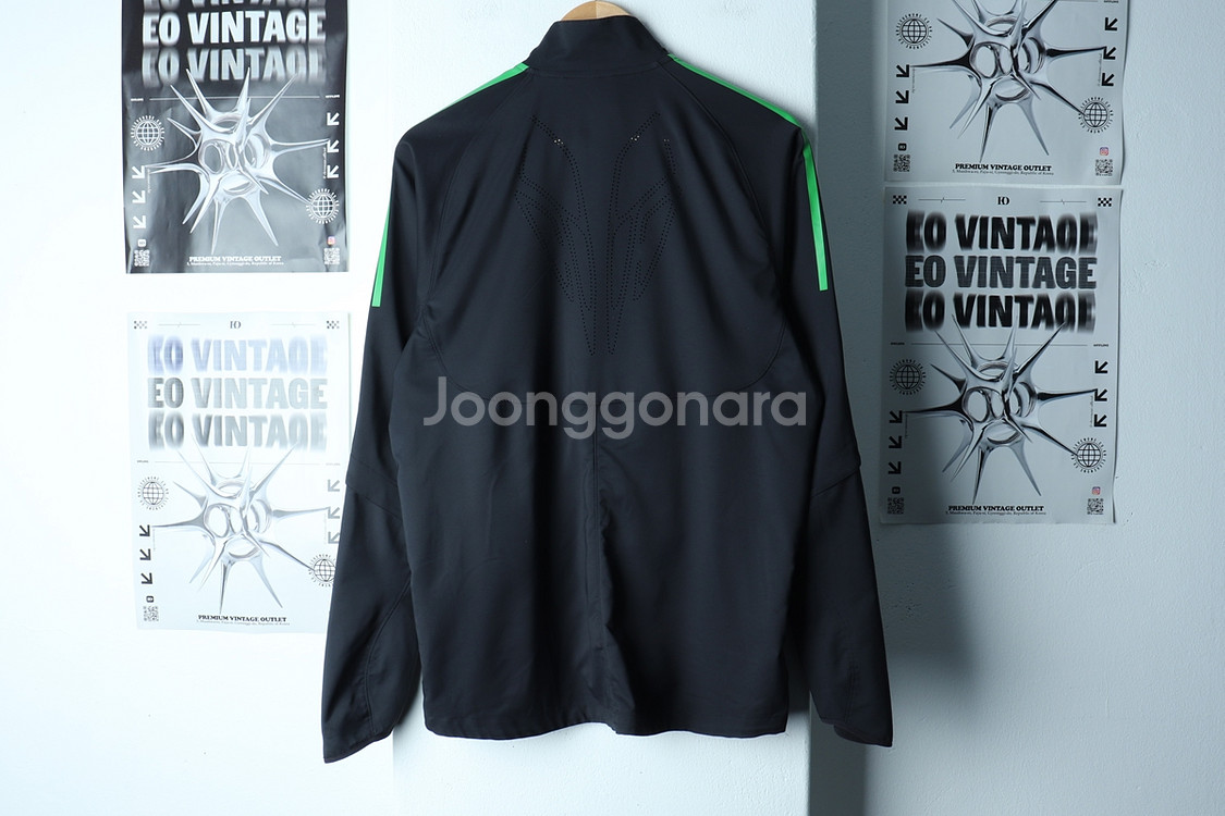 (M-L) 아디다스 집업져지 트랙탑 블랙 올드스쿨--5