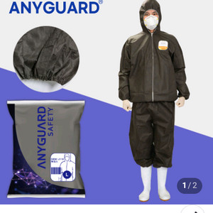 투피스 방진복 작업복 이미지
