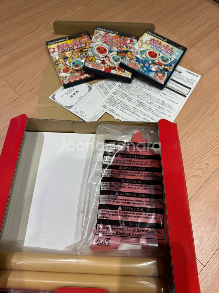 PS2 태고의 달인 타타콘 + 게임 3개--1