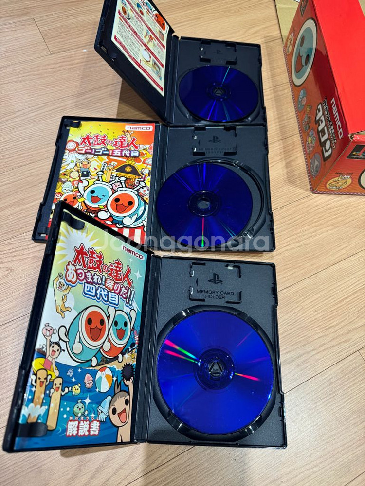 PS2 태고의 달인 타타콘 + 게임 3개--2