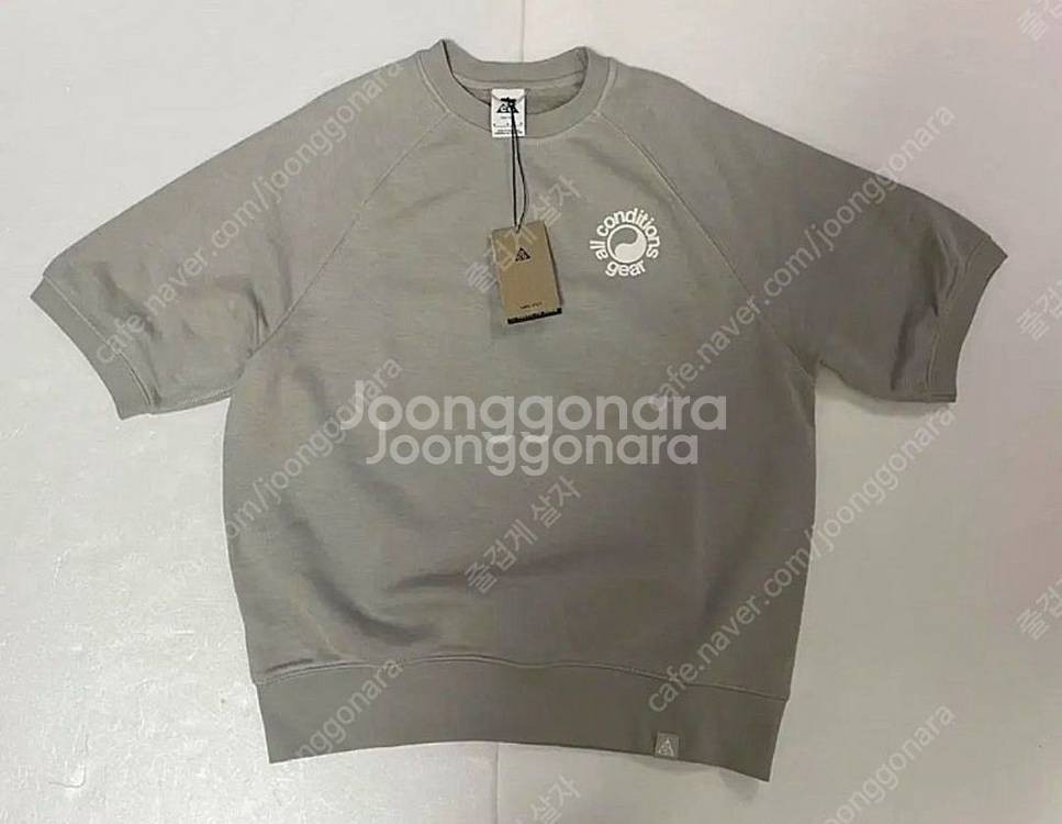 나이키 남성 acg 그레이 반팔 nike--0