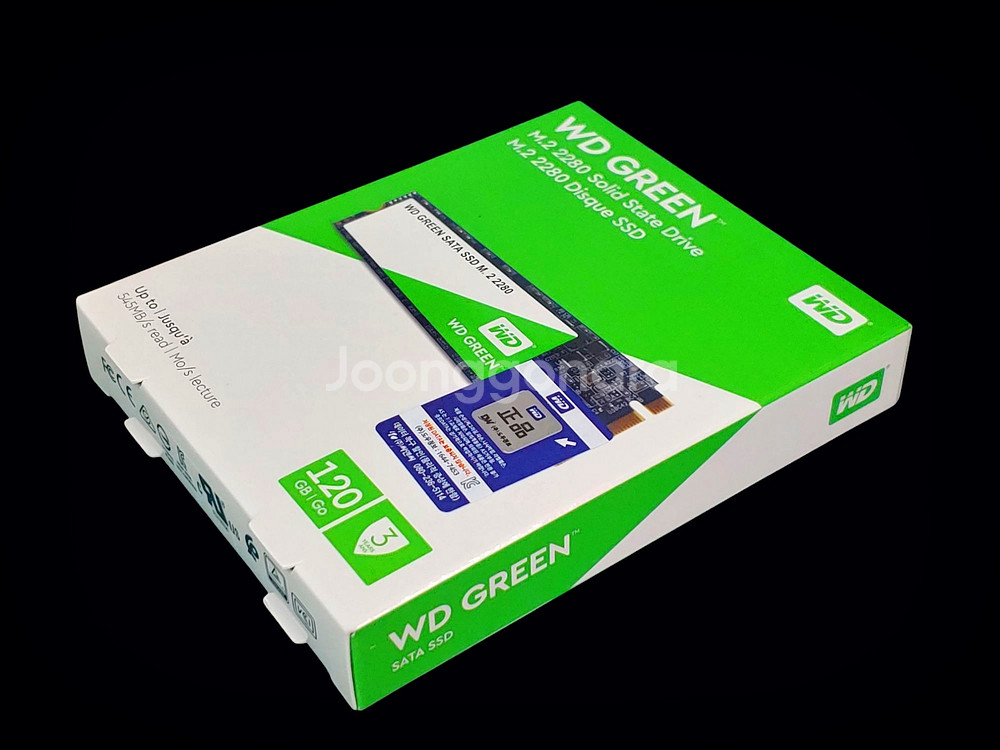 윈도우11 설치 WD M.2 SATA SSD 120GB--2