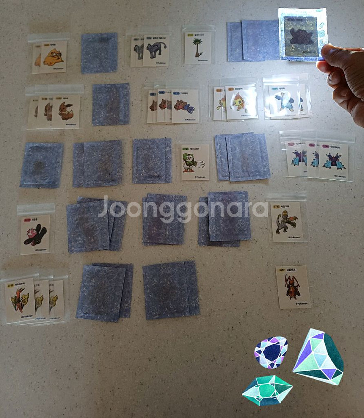 포켓몬시즌4띠부씰 판매2-2천~11000원--2