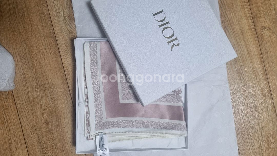 디올 오블리크 스카프--4