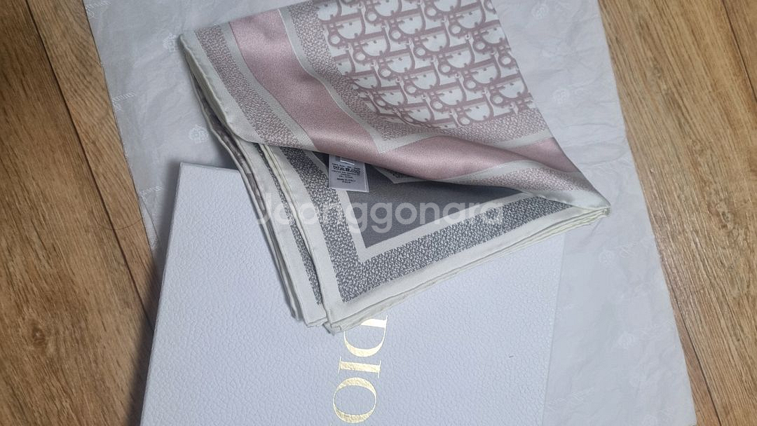 디올 오블리크 스카프--3