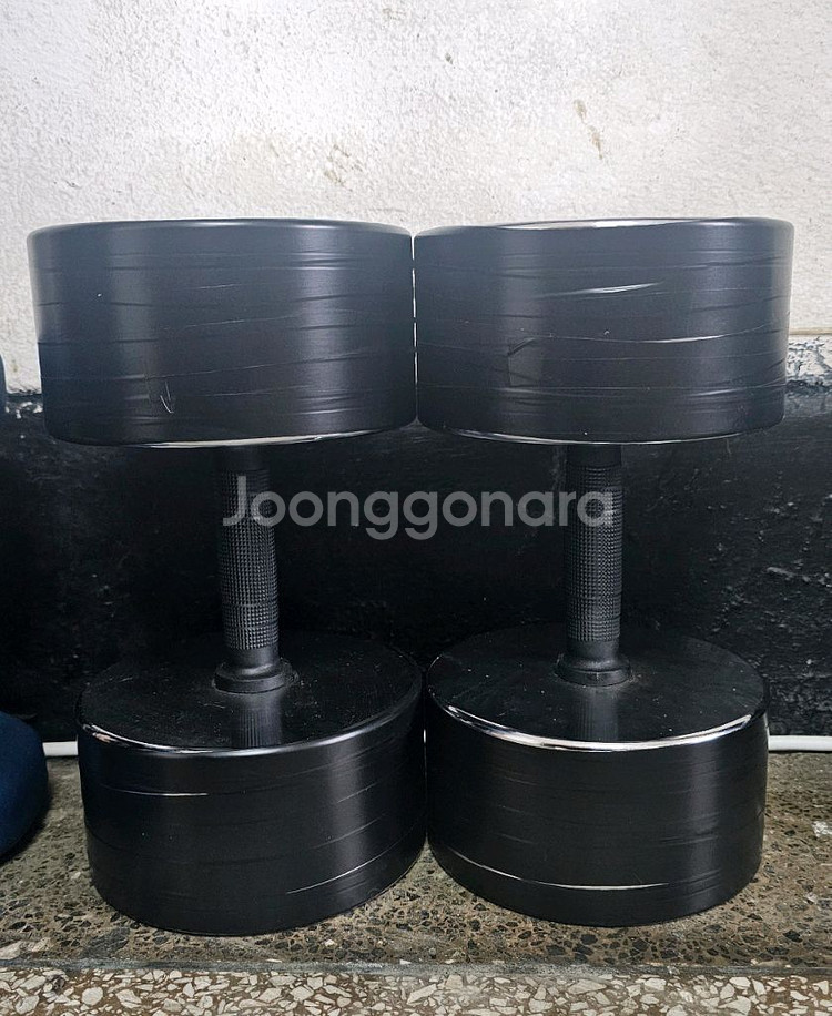 국산크롬덤벨 25kg 두개--1