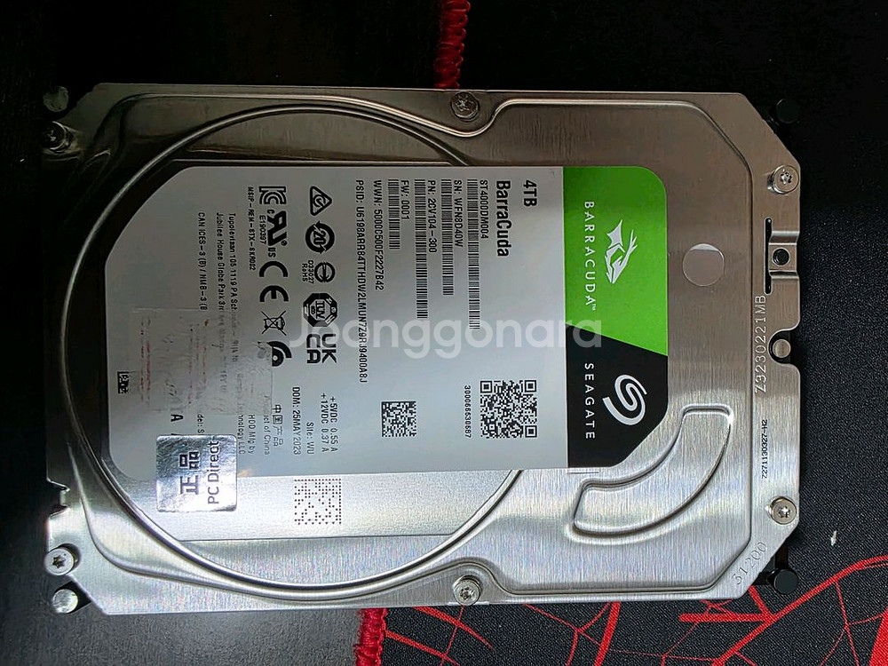 시게이트 바라쿠다 4TB HDD--0