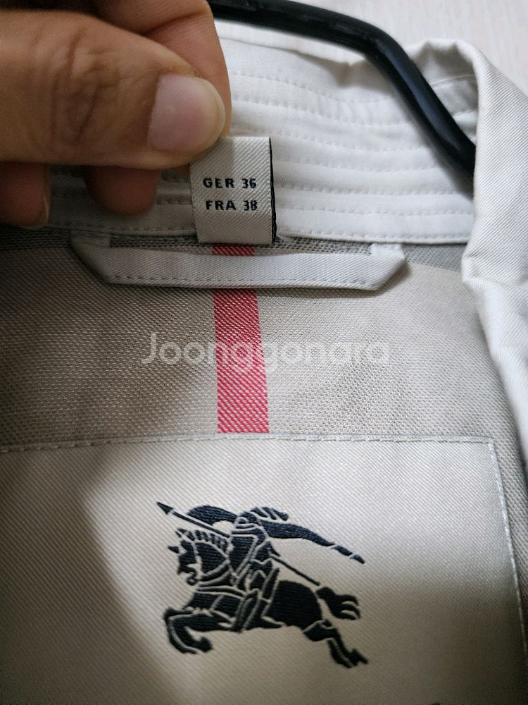 (정품) 버버리 트렌치코트 숏 트렌치 벨트자켓 uk8--6