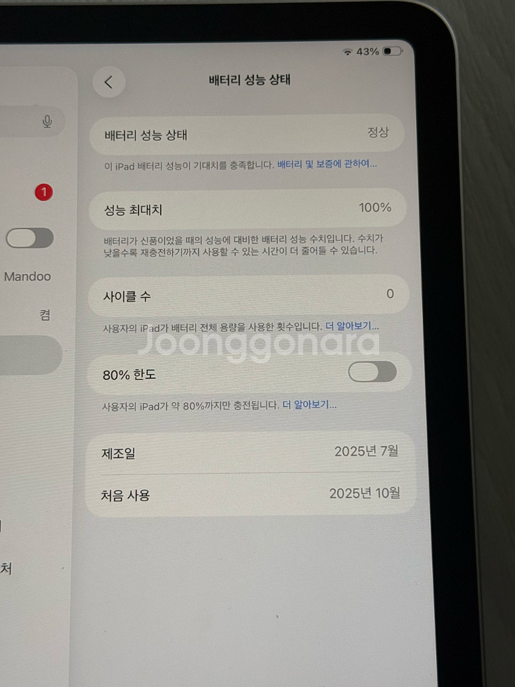10/2구매 아이패드미니7 256기가 + 애플펜슬프로--4