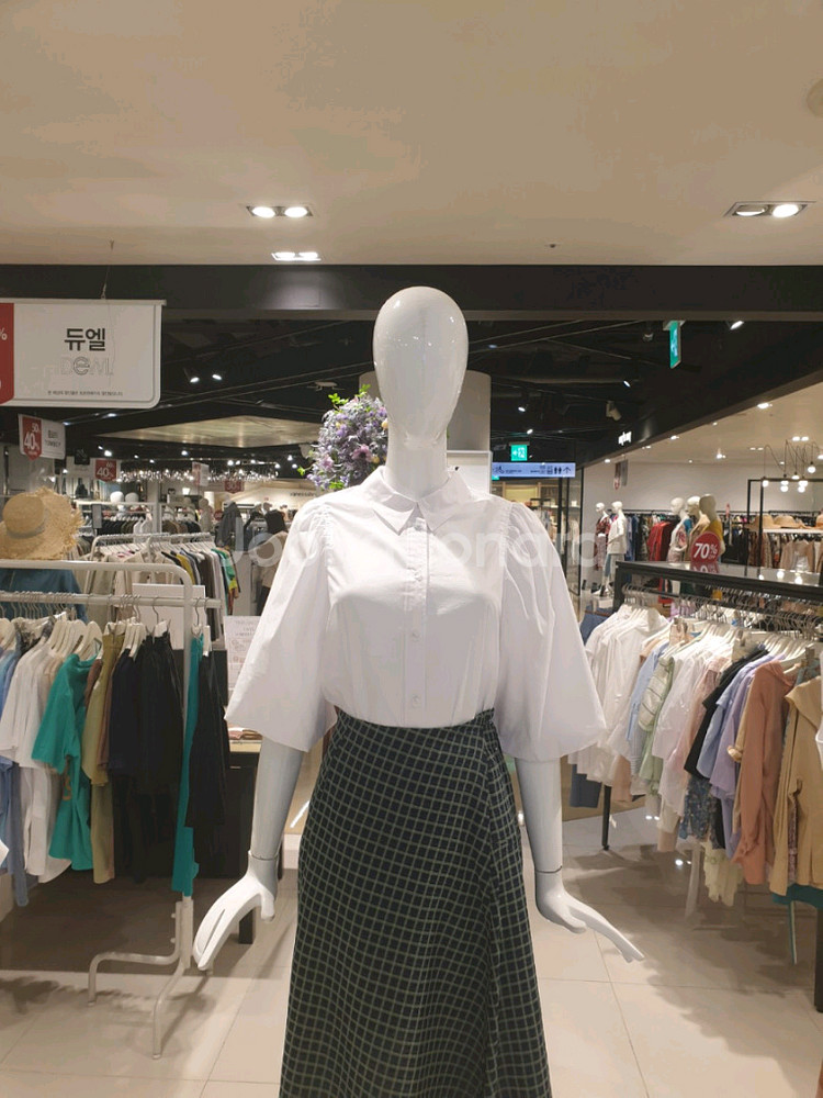 듀엘 퍼프소매 블라우스--0