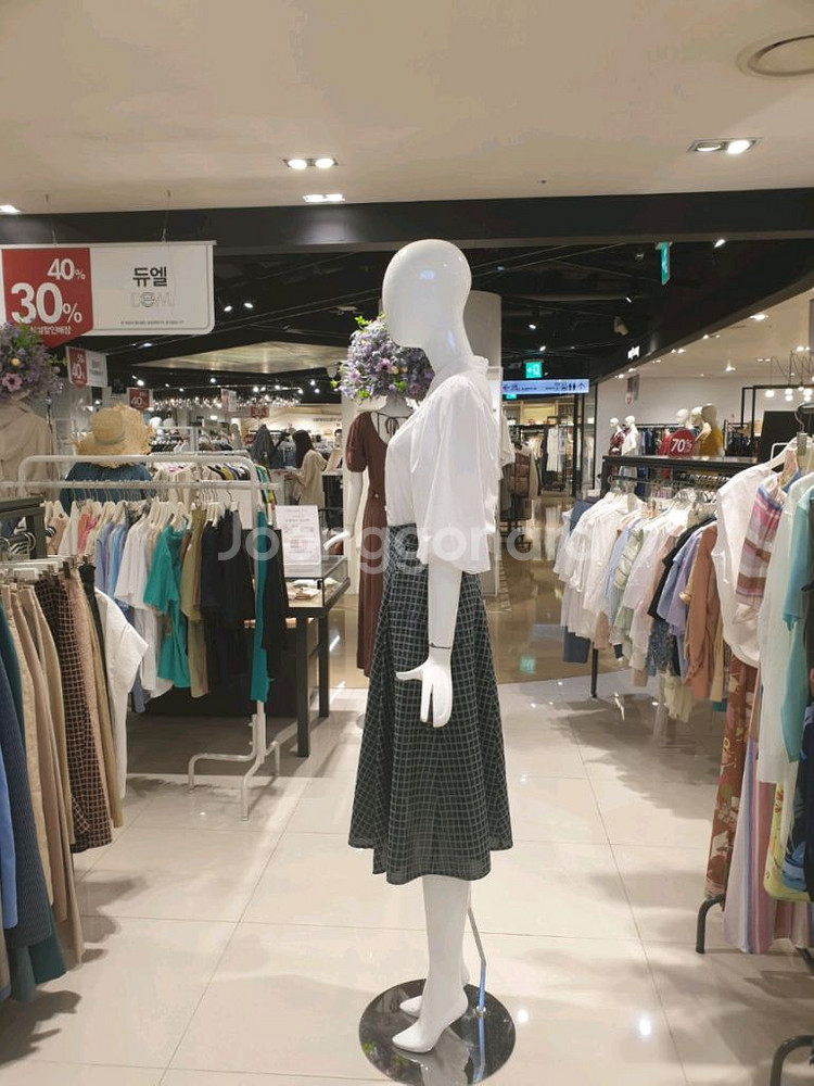 듀엘 퍼프소매 블라우스--7