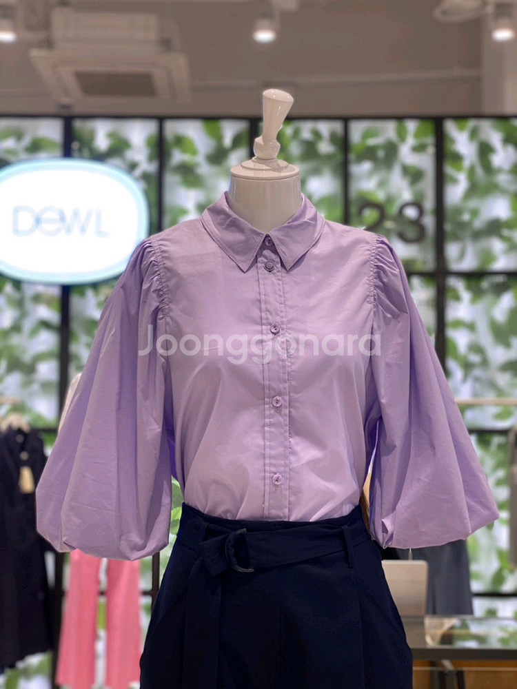 듀엘 퍼프소매 블라우스--9