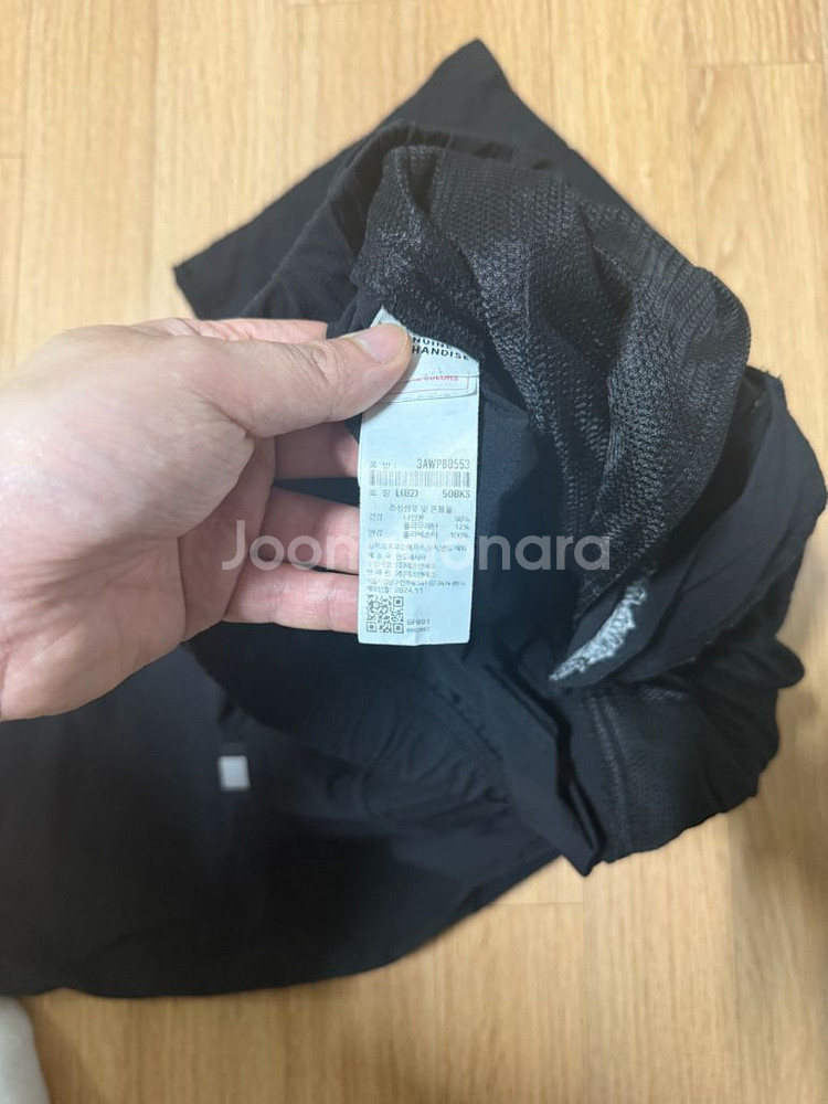 MLB고프코어 립스탑벨트 카고 와이드팬츠--1