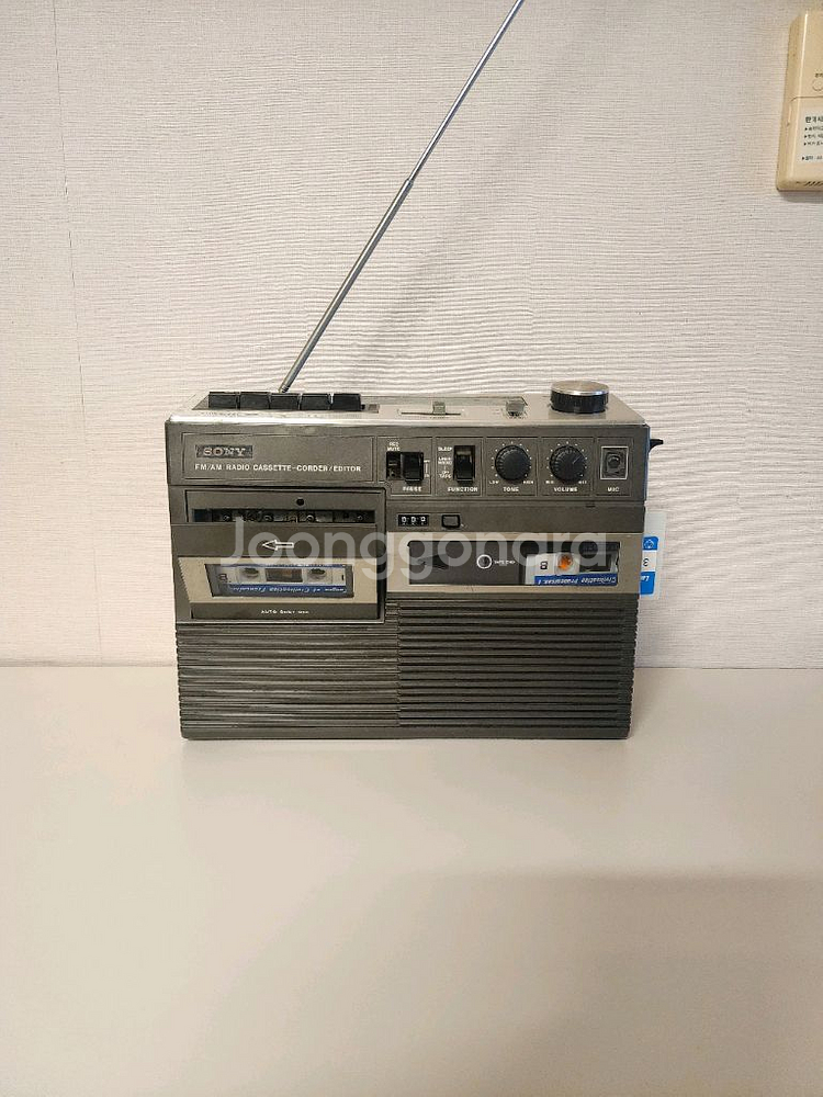 희귀한 빈티지 소니 카세트 플레이어 CF-1750--4
