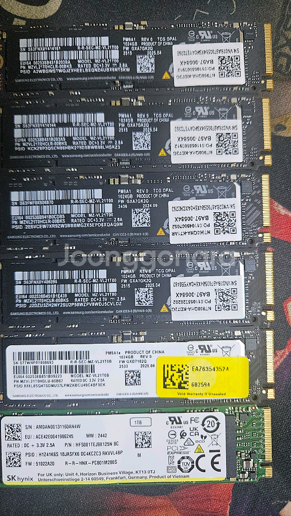 SSD 1TB 미사용 제품--0