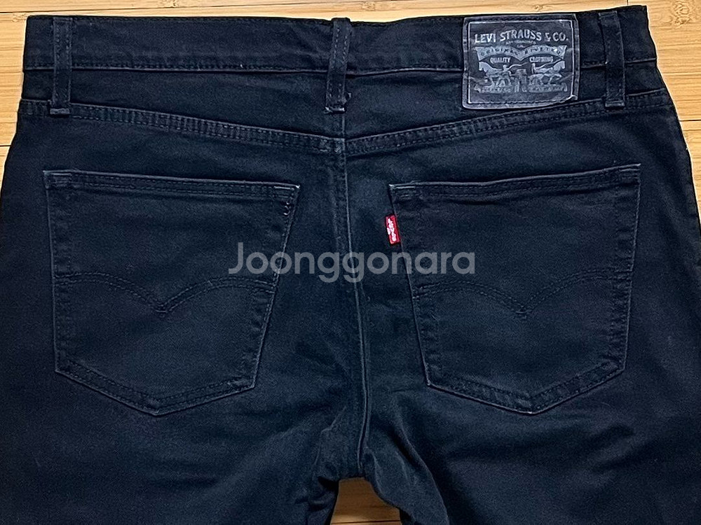 리바이스 블랙진 데님팬츠 W36 L34--3