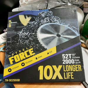 스틸포스 STEEL FORCE 톱날 255mm 새제품