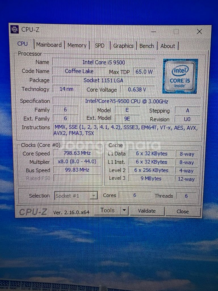 인텔 코어 i5-9500--2