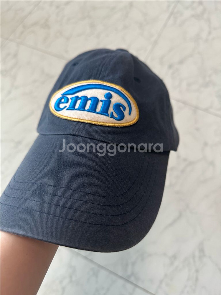 이미스 와펜 볼캡 모자 네이비--0