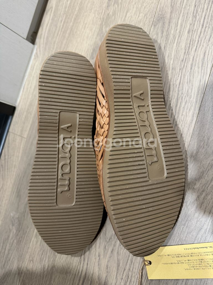 유케텐 알레한드로 내추럴 레더 우븐 샌들--2