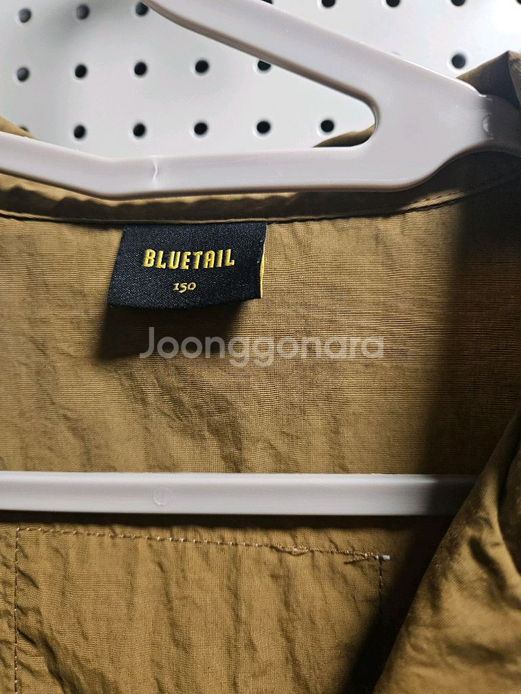 블루테일 베이지 바람막이 자켓(사이즈150)--2