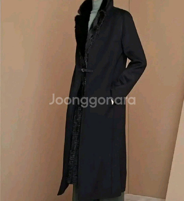 sj와니 울캐시 밍크트리밍코트(55)--0