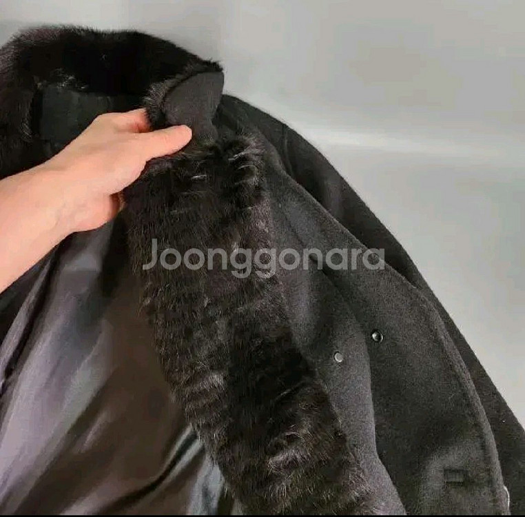 sj와니 울캐시 밍크트리밍코트(55)--4