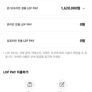 롯데면세점 LDF pay 162만->152만 양도합니다
