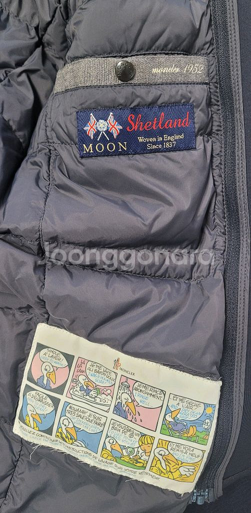 몽클레어 모직패딩 집업자켓--4
